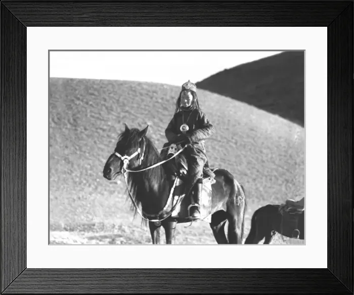 Framed Print : Horse and rider, Kashgar, western China Framed Print : Horse and rider, Kashgar, western China