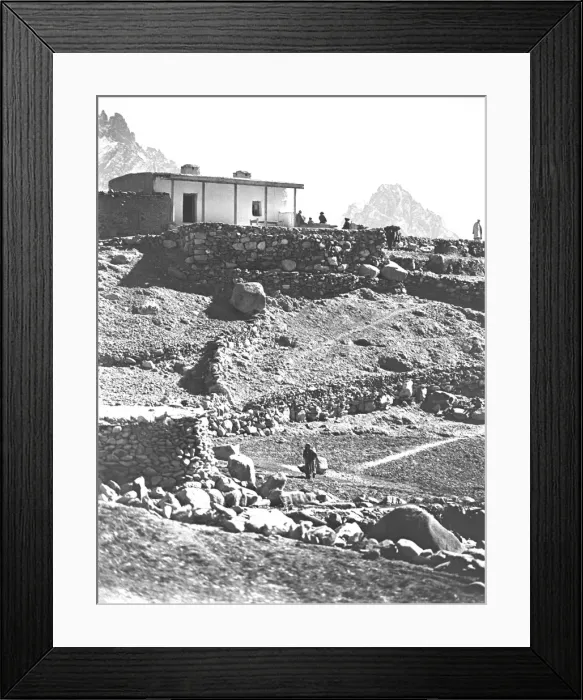 Framed Print : Building in the mountains, Kashgar, China Framed Print : Building in the mountains, Kashgar, China