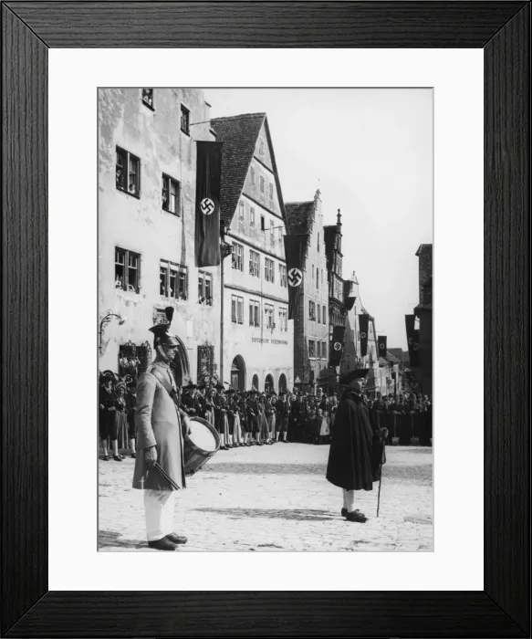 Framed Print : Rothenburg shepherd dance Framed Print : Rothenburg shepherd dance