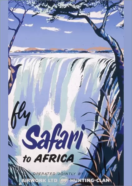 Poster advertising Airwork for African safari