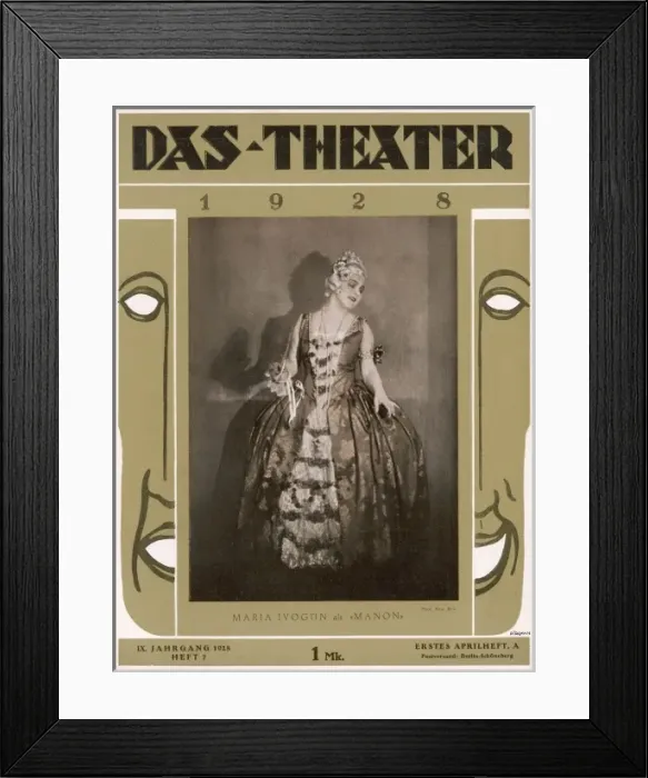 Framed Print : Maria Ivogun, as Manon Framed Print : Maria Ivogun, as Manon