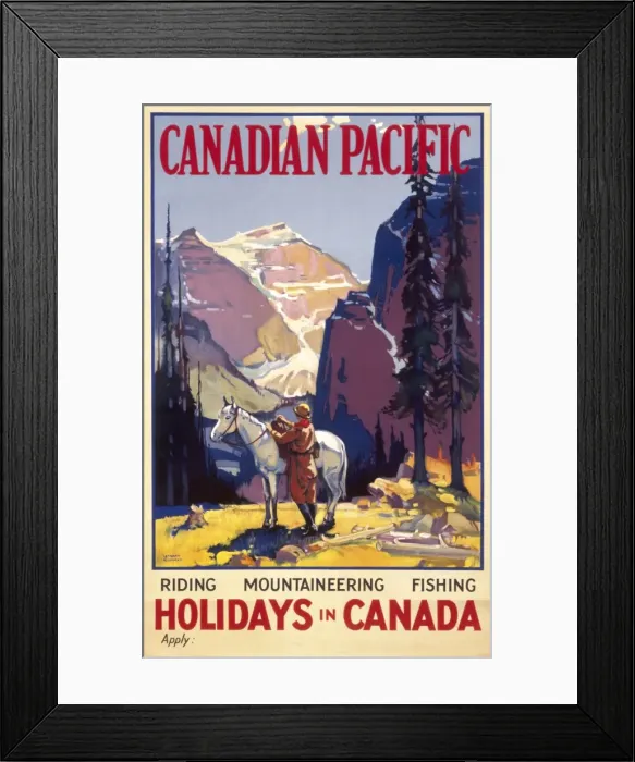 Framed Print : Poster advertising Canadian Pacific Framed Print : Poster advertising Canadian Pacific