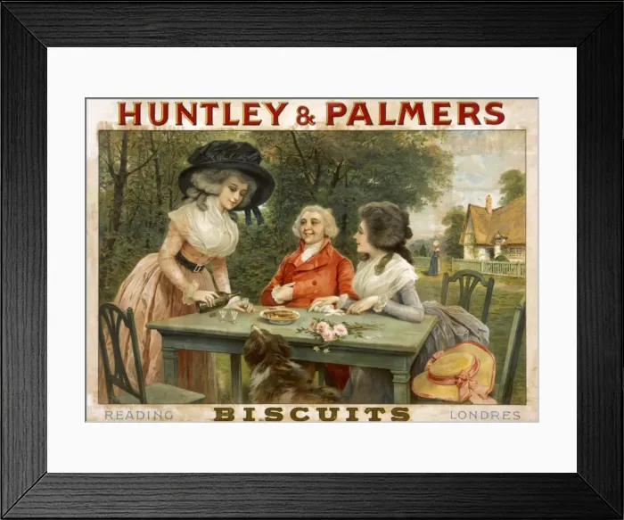 Framed Print : Poster advertising Huntley & Palmers biscuits Framed Print : Poster advertising Huntley & Palmers biscuits