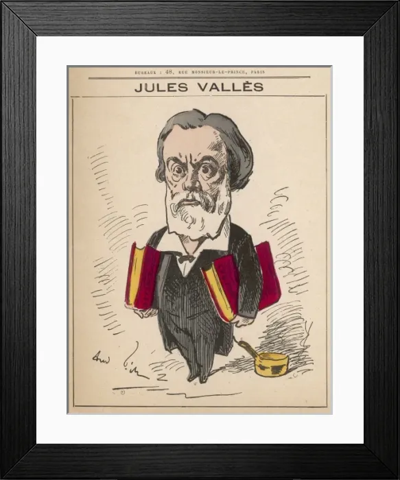 Framed Print : Jules Valles / Gill Framed Print : Jules Valles / Gill