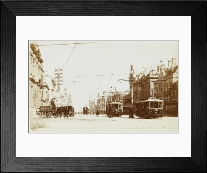 Framed Print : King William Street - Adelaide, Australia Framed Print : King William Street - Adelaide, Australia
