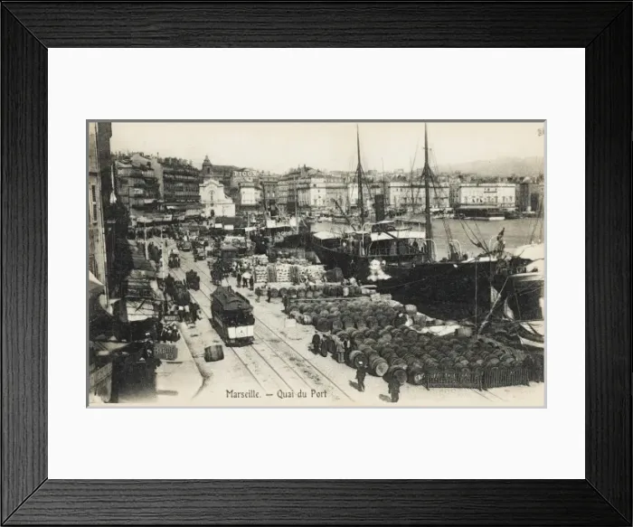 Framed Print : Marseilles, France - The Quay Framed Print : Marseilles, France - The Quay