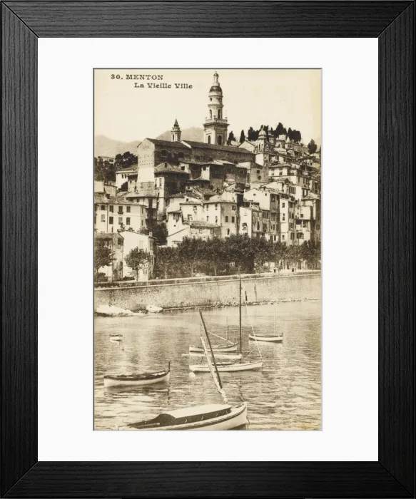 Framed Print : Menton, France Framed Print : Menton, France