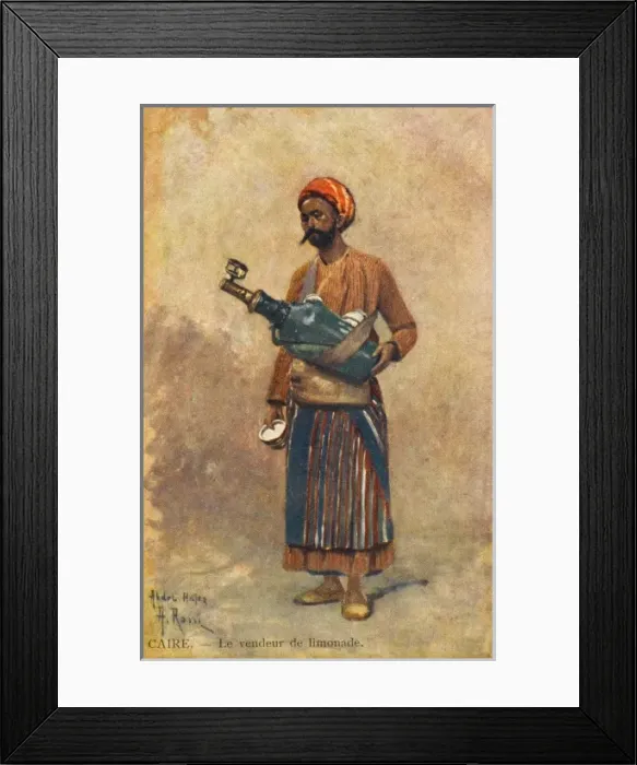 Framed Print : Lemonade Seller - Cairo Framed Print : Lemonade Seller - Cairo