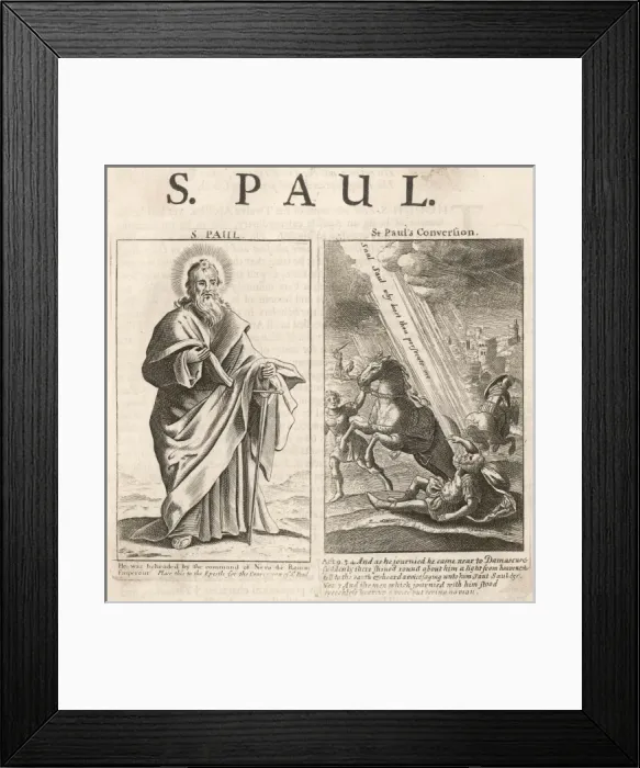 Framed Print : Saint Paul, and his conversion Framed Print : Saint Paul, and his conversion