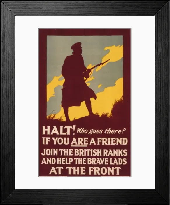 Framed Print : Recruitment poster for the British Army Framed Print : Recruitment poster for the British Army