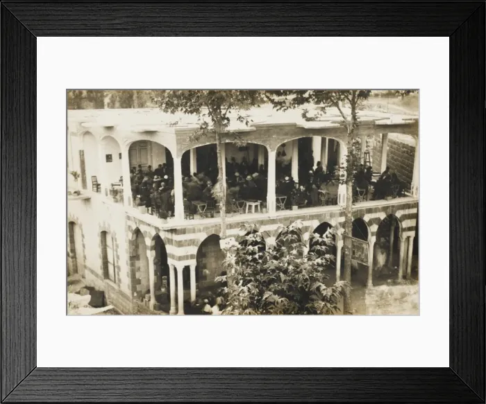 Framed Print : Morocco - A public meeting in a restaurant