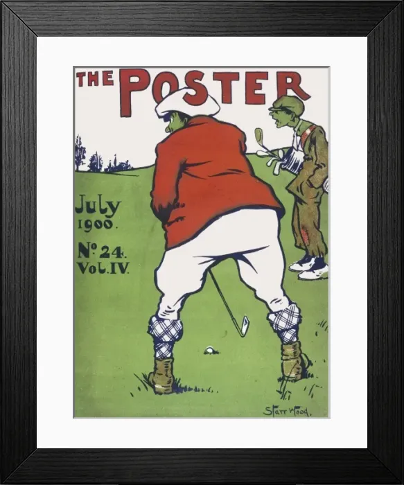 Framed Print : Cover design for The Poster, July 1900 Framed Print : Cover design for The Poster, July 1900