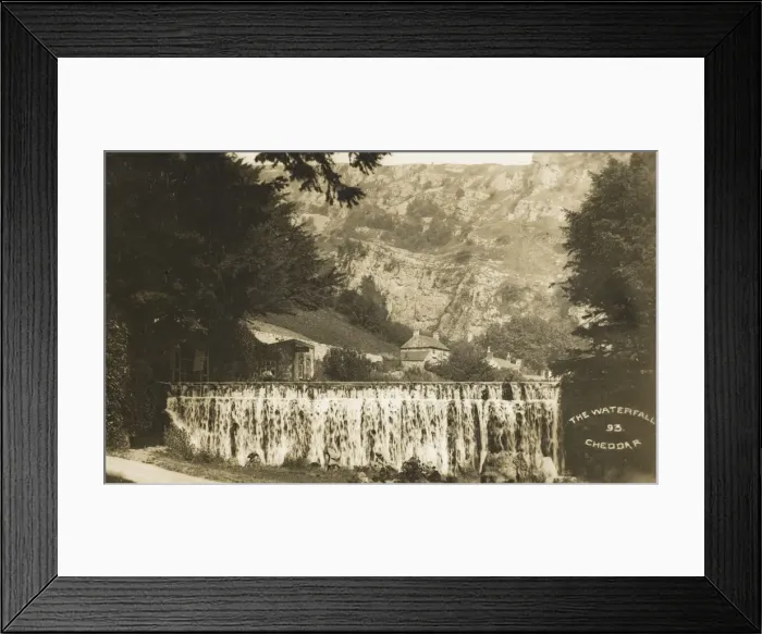 Framed Print : Cheddar - The Waterfall Framed Print : Cheddar - The Waterfall