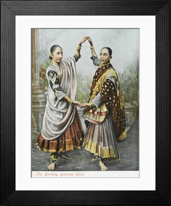 Framed Print : Bombay - Dancing Girls Framed Print : Bombay - Dancing Girls