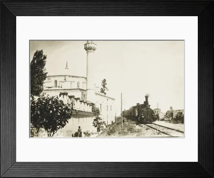 Framed Print : Railway passing the Little Aya Sofya Framed Print : Railway passing the Little Aya Sofya