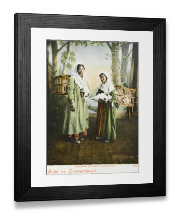 Framed Print : Chicken sellers, Constantinople Framed Print : Chicken sellers, Constantinople