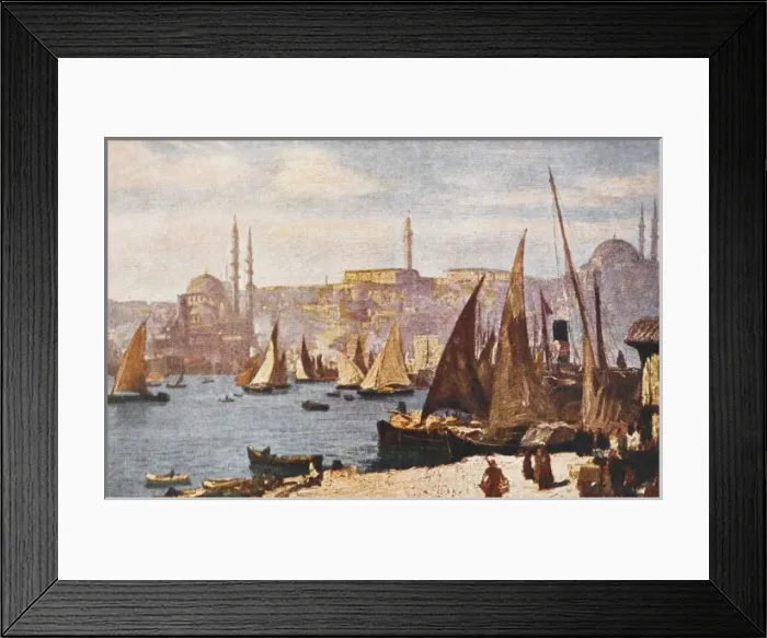 Framed Print : Harbour of Constantinople Framed Print : Harbour of Constantinople