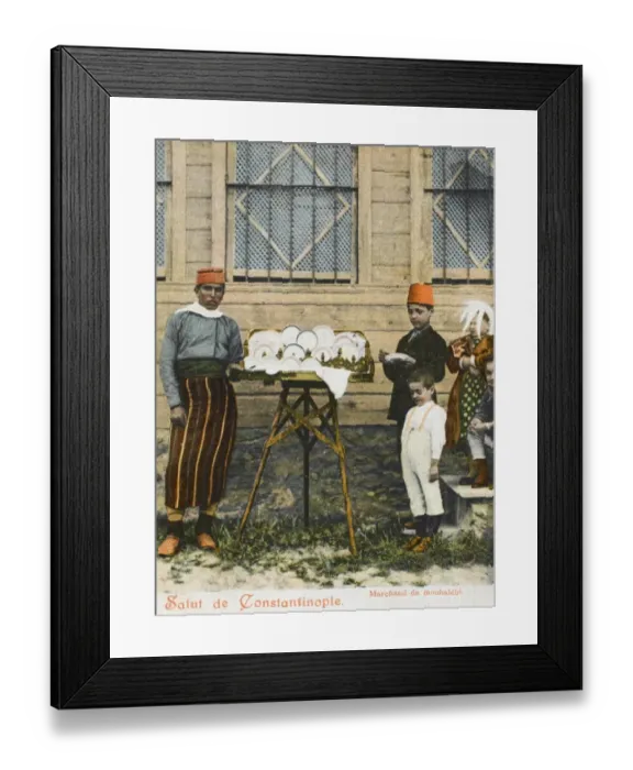 Framed Print : Seller of Muhallebi, Turkey Framed Print : Seller of Muhallebi, Turkey