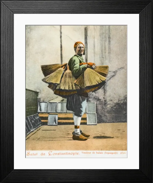 Framed Print : Brush salesman Framed Print : Brush salesman