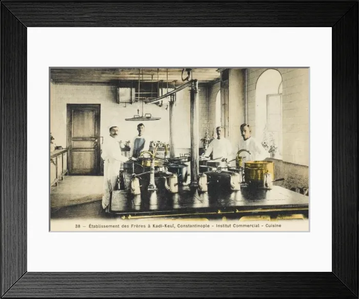 Framed Print : Kitchen of the Commercial Religious Institute, Istanbul Framed Print : Kitchen of the Commercial Religious Institute, Istanbul