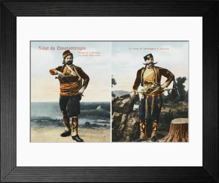 Framed Print : Guards of the Ottoman Bank and the Ambassador of Austria Framed Print : Guards of the Ottoman Bank and the Ambassador of Austria