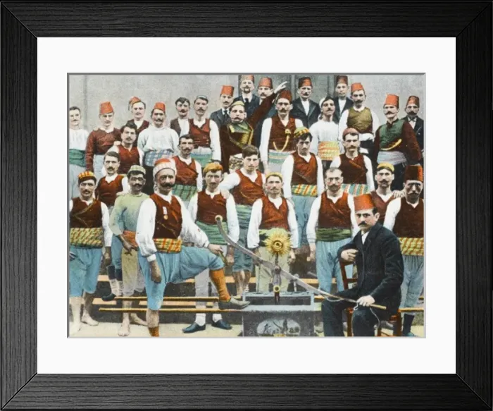 Framed Print : Irregular Galata Fireman and their Chief Framed Print : Irregular Galata Fireman and their Chief
