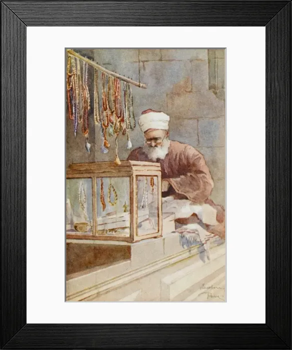 Framed Print : Bead Seller, Constantinople Framed Print : Bead Seller, Constantinople