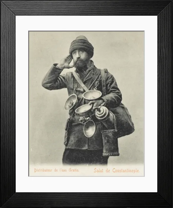 Framed Print : Distributor of free water - Constantinople Framed Print : Distributor of free water - Constantinople