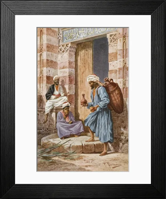 Framed Print : Water Seller - Libya Framed Print : Water Seller - Libya