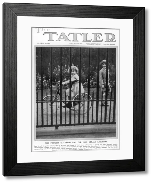 Framed Print : Princess Elizabeth on her trike Framed Print : Princess Elizabeth on her trike