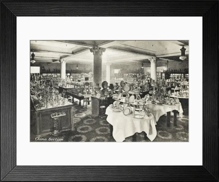 Framed Print : Selfridges, London - China Section