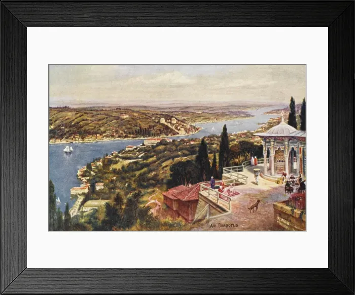 Framed Print : View toward the Black Sea - Constantinople Framed Print : View toward the Black Sea - Constantinople
