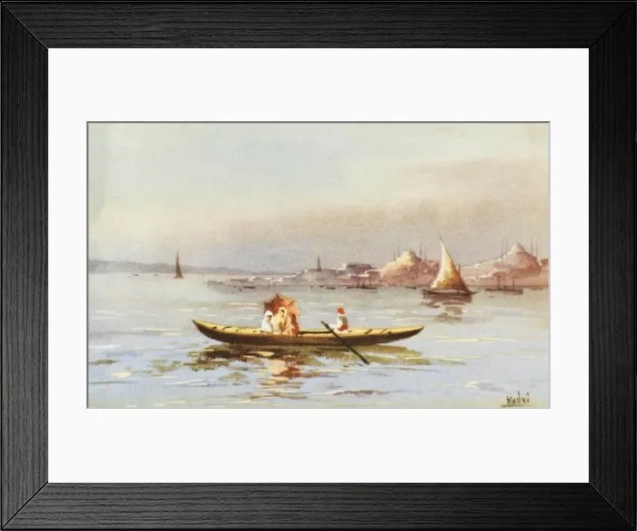 Framed Print : Rowing on the Golden Horn Framed Print : Rowing on the Golden Horn