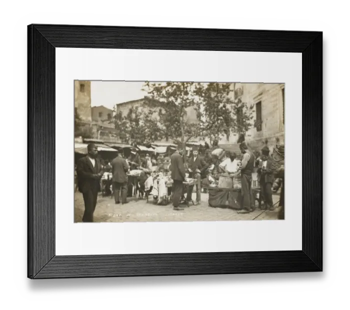 Framed Print : Small outdoor Market in Constantinople Framed Print : Small outdoor Market in Constantinople