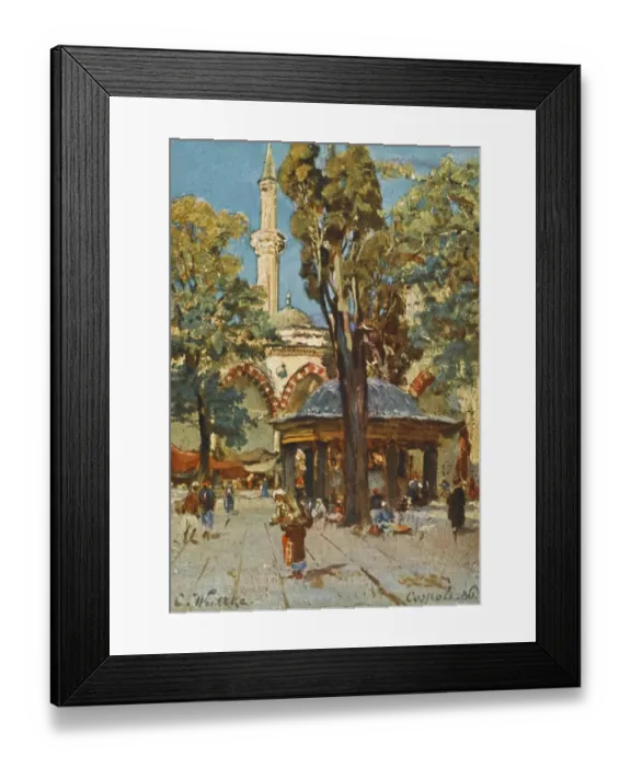 Framed Print : Porch of the Suleymaniye Mosque Framed Print : Porch of the Suleymaniye Mosque