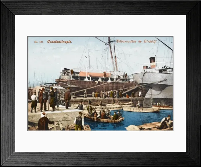 Framed Print : The Embarkation Quay - Sirkeci Framed Print : The Embarkation Quay - Sirkeci