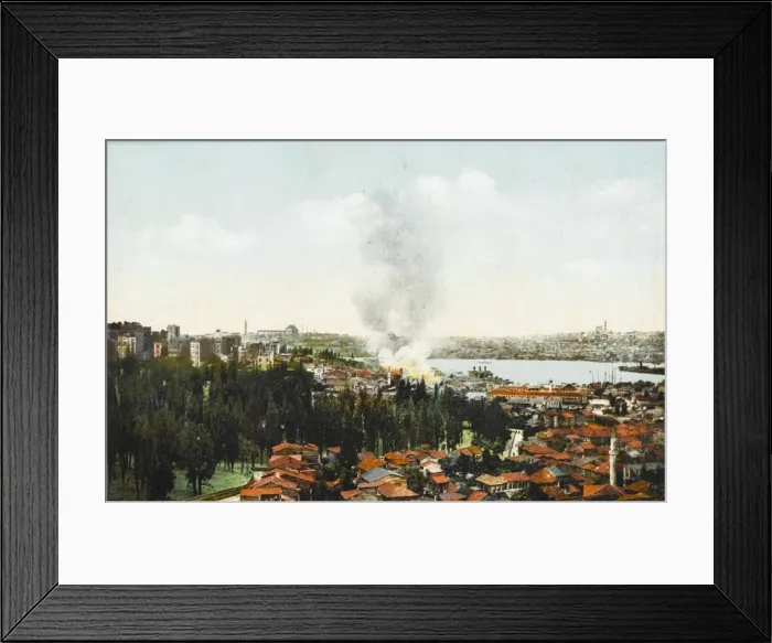 Framed Print : Fire at Kasim Pasa, Constantinople Framed Print : Fire at Kasim Pasa, Constantinople