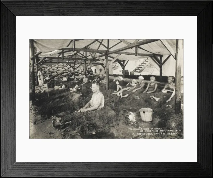 Framed Print : Beppu - Sand Baths at the Hot Springs Framed Print : Beppu - Sand Baths at the Hot Springs
