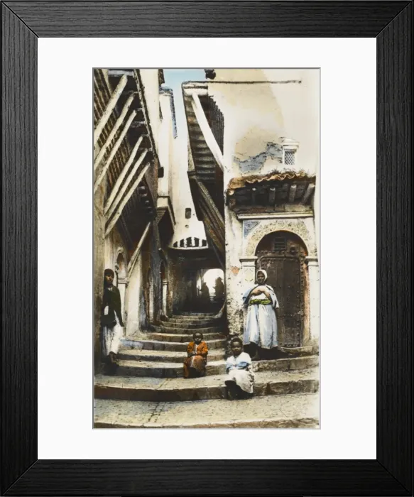 Framed Print : Street of Camels, Algiers, Algeria Framed Print : Street of Camels, Algiers, Algeria