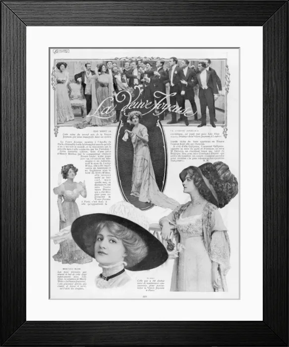 Framed Print : Miss Lily Elsie, The Merry Widow Framed Print : Miss Lily Elsie, The Merry Widow