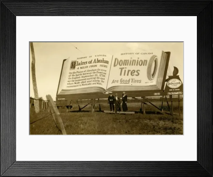 Framed Print : Dominion Tyres advert Framed Print : Dominion Tyres advert