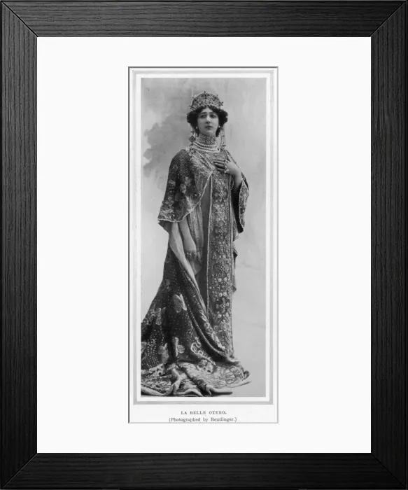 Framed Print : The Parisians of Paris: La Belle Otero Framed Print : The Parisians of Paris: La Belle Otero