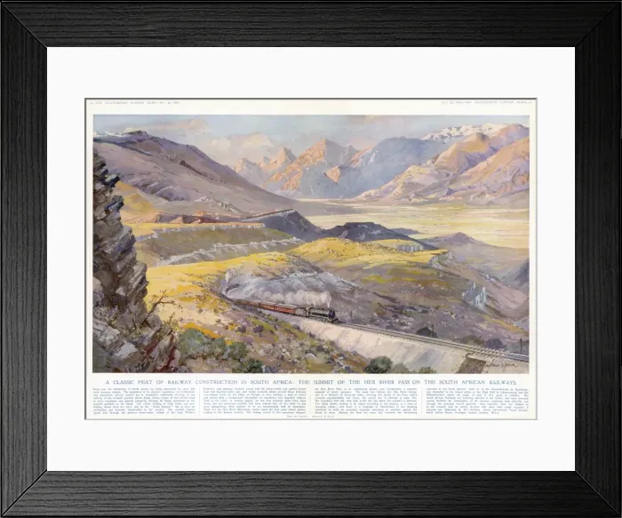 Framed Print : Summit of Hex River Pass - South African Railways Framed Print : Summit of Hex River Pass - South African Railways
