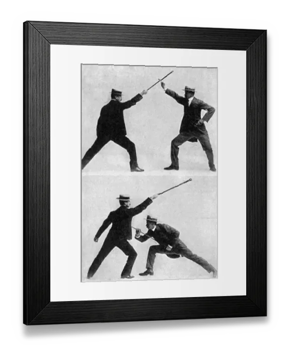 Framed Print : The art of Bartitsu - taller man Framed Print : The art of Bartitsu - taller man