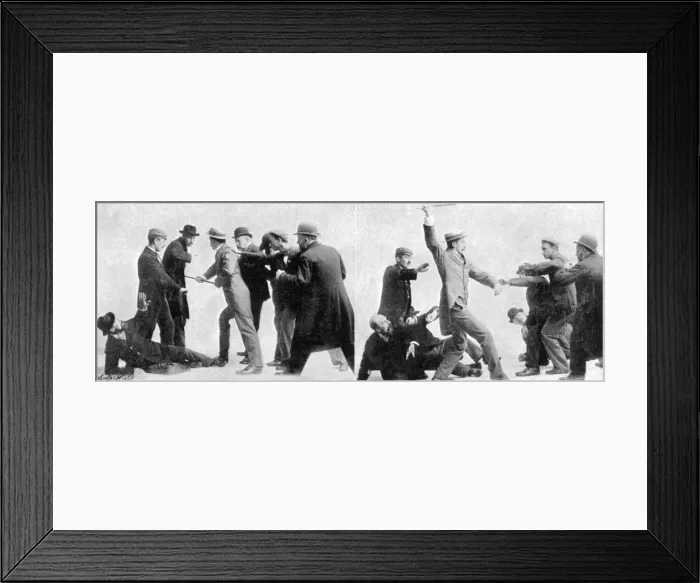 Framed Print : The art of Bartitsu - weapon in a crowd Framed Print : The art of Bartitsu - weapon in a crowd