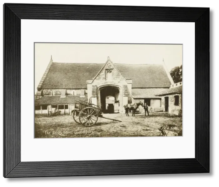 Framed Print : Glastonbury - The Abbey Barn Framed Print : Glastonbury - The Abbey Barn