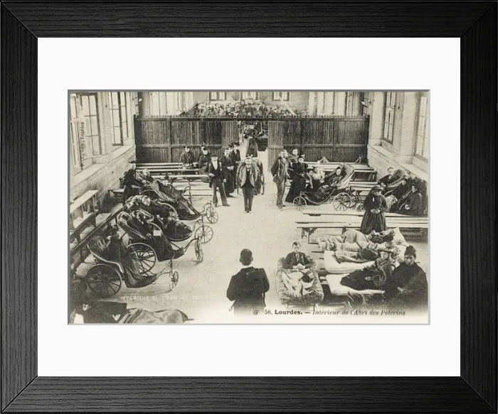 Framed Print : Lourdes - Pilgrims Shelter Framed Print : Lourdes - Pilgrims Shelter