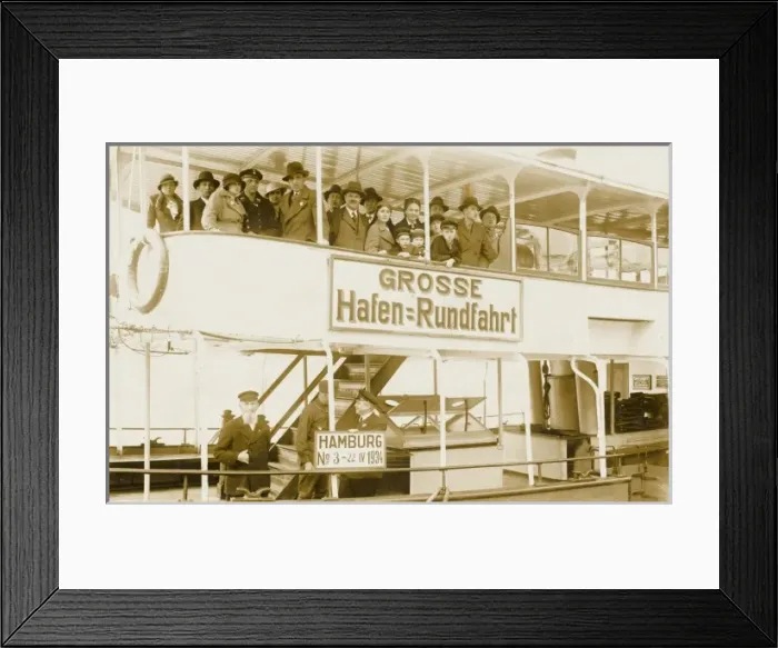 Framed Print : Ferry Trips - Hamburg, Germany Framed Print : Ferry Trips - Hamburg, Germany