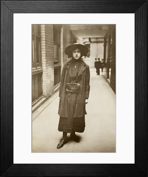 Framed Print : Reuter Telegraph Messenger Girl, London Framed Print : Reuter Telegraph Messenger Girl, London