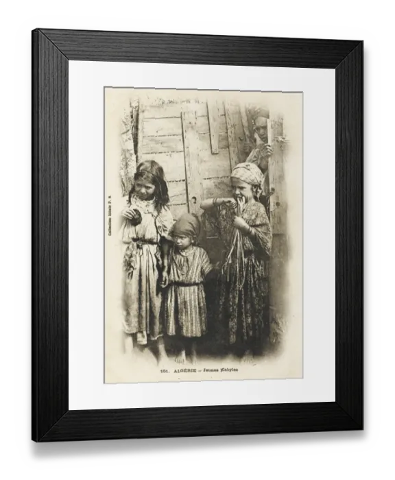 Framed Print : Children of the Kabyle People - Algeria Framed Print : Children of the Kabyle People - Algeria